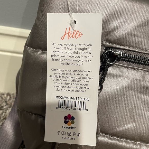 lug Moonwalk Crossbody - NWT - Metallic Pearl - Picture 6 of 8